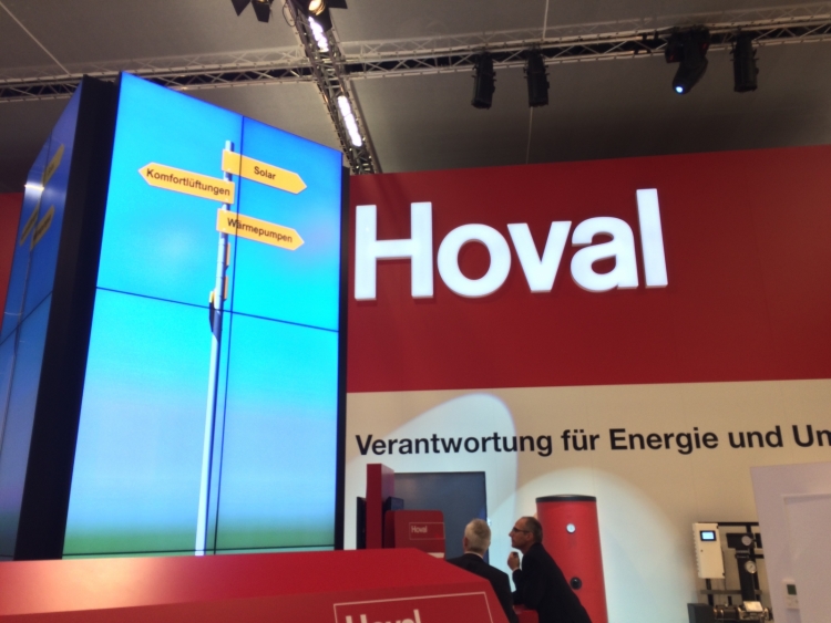 Hoval-Stand an der Swissbau